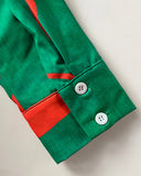 Abstract Print Turn-down Collar Tied Detail Ruched Dress Casual Wrap Front Vacation Dress