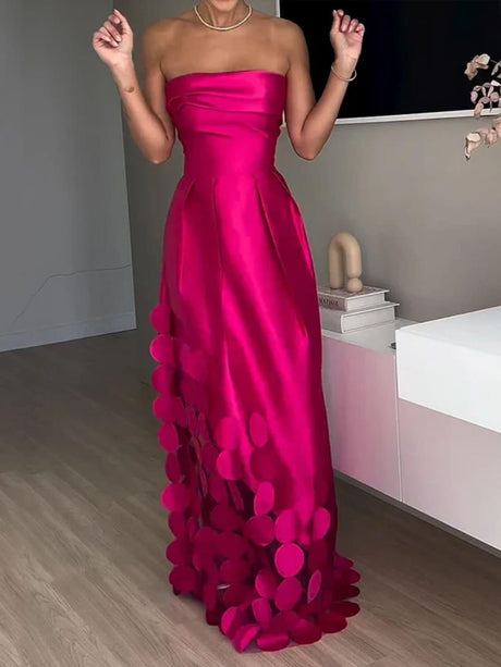 Aurohaya Long circle tube top dress