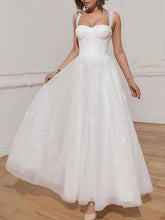Aurohaya Elegant Shimmering Ball Gown White