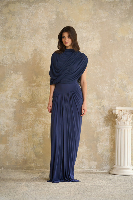 Aurohaya Lyra Sapphire Serenity Maxi Dress