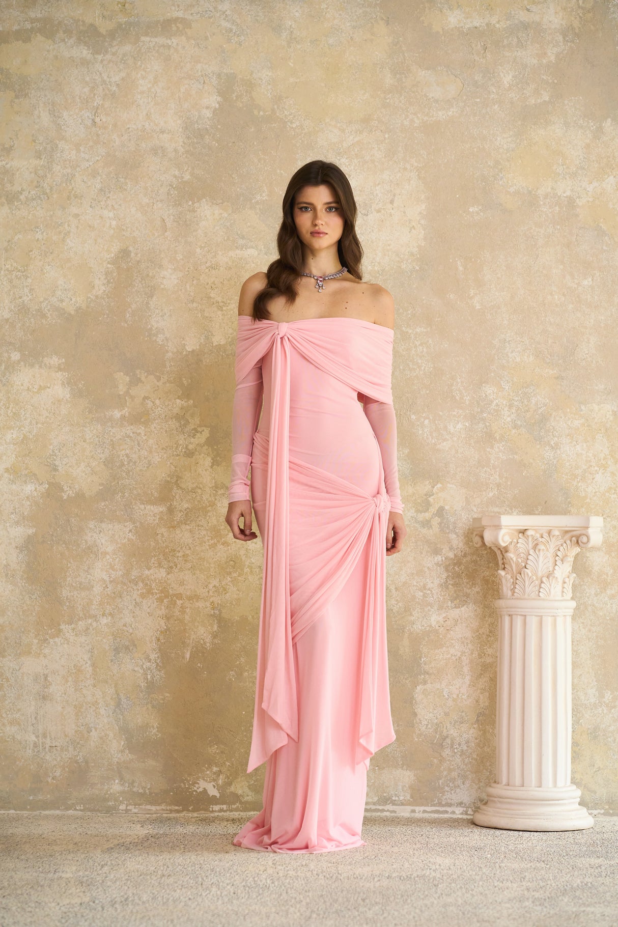 Aurohaya Juniper Blush Serenade Gown