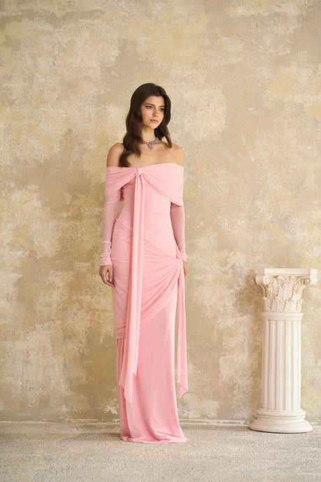 Aurohaya Juniper Blush Serenade Gown