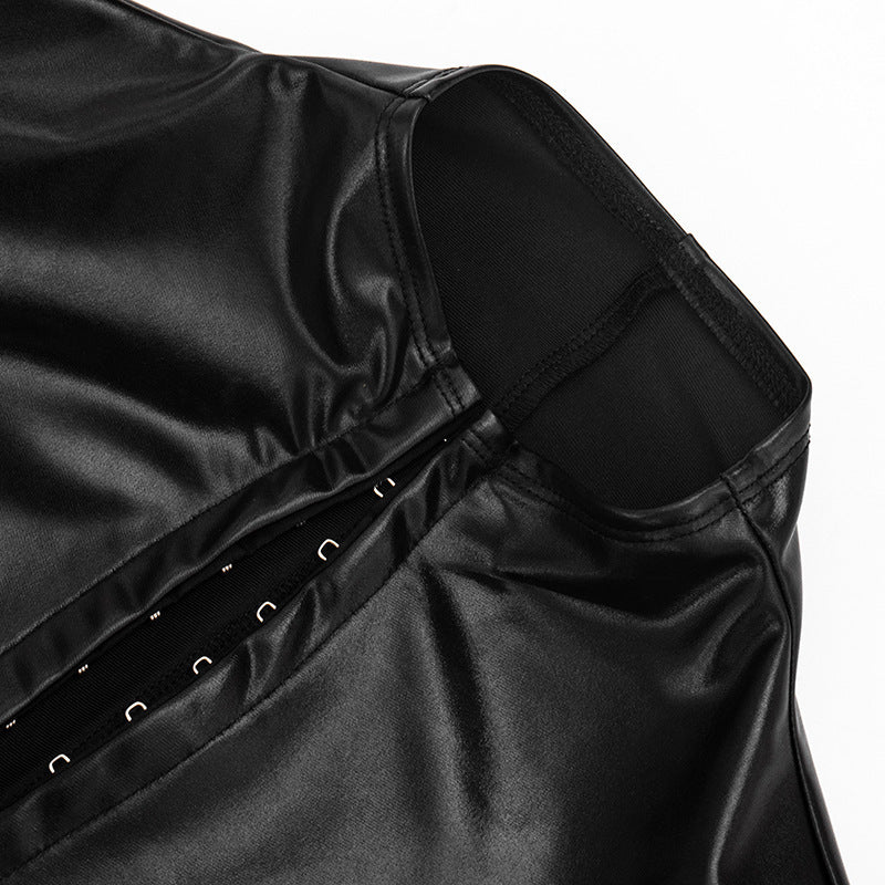 Aurohaya Léna Zip Front Mini Dress