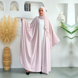 Fluorescent Color Shines Brightly Abaya with Hijab