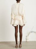 Amélie Fully Pleated Ruffled Mini Dress