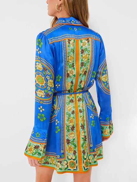 Aurohaya Exquisite And Gorgeous Mosaic Tile Mini Dress