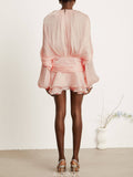 Amélie Fully Pleated Ruffled Mini Dress