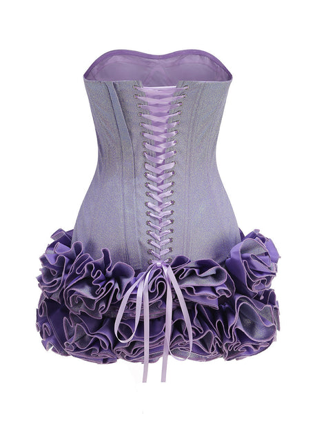 Aurohaya Isadora Strapless Corset Mini Dress