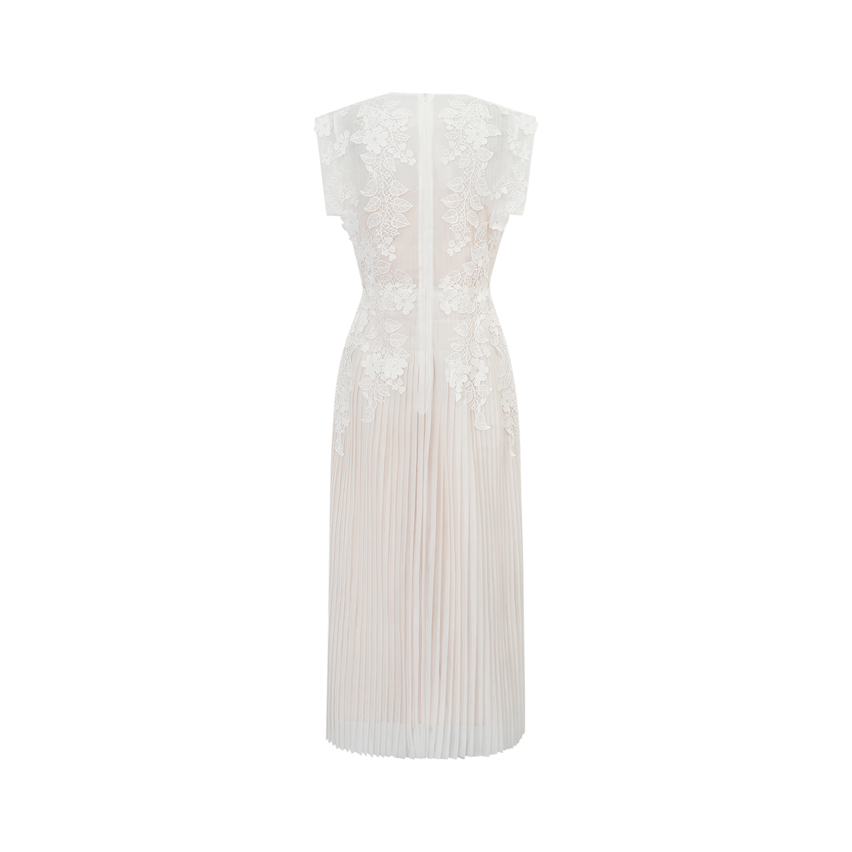 Aurohaya Annabelle Flower-appliqué Tulle Midi Dress