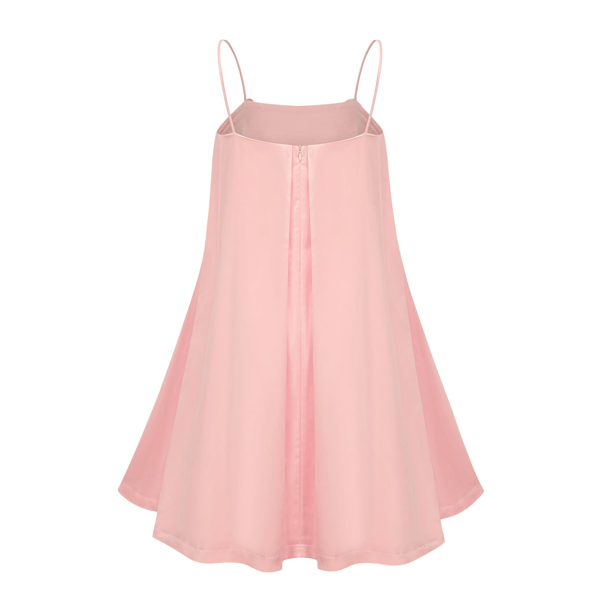 Aurohaya Avril Pink Floral Embroidered Satin Mini Dress