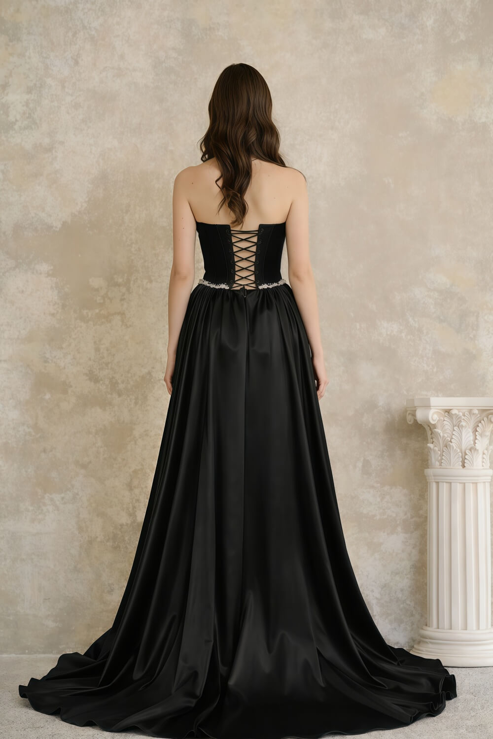 Aurohaya Plénitude Strapless Maxi Dress