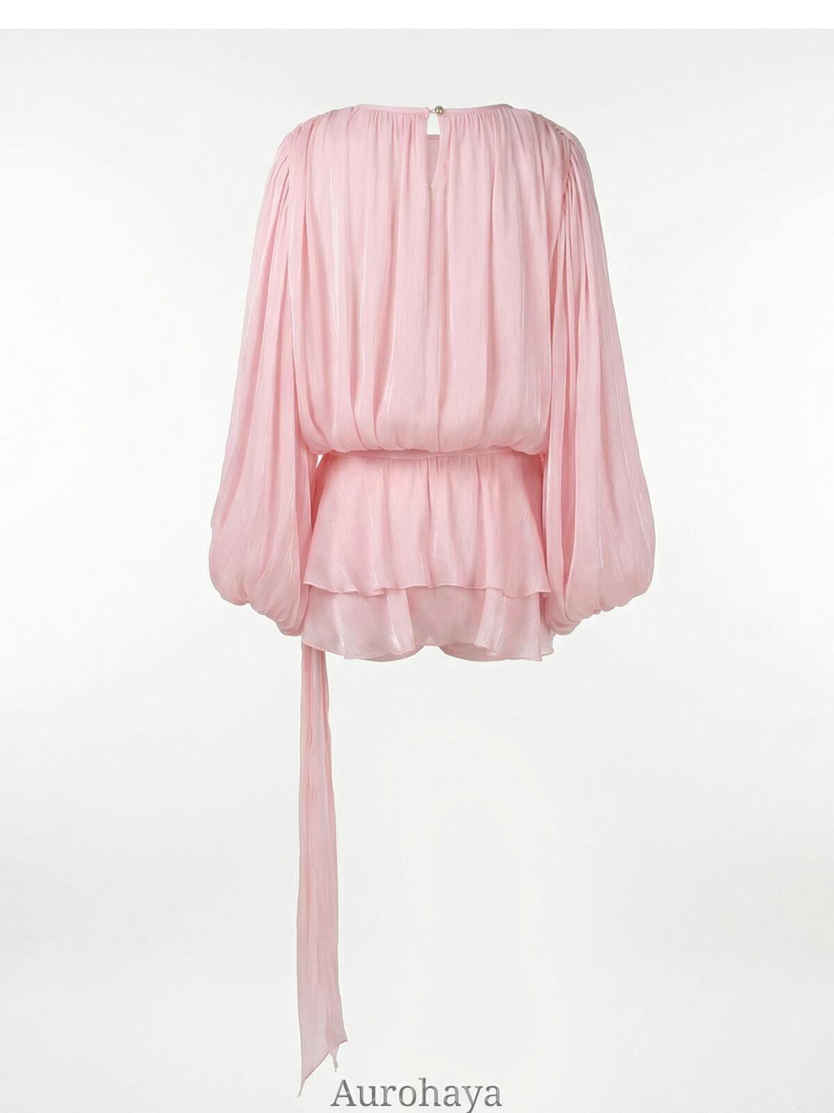 Aurohaya Avelisse Draped Mini Dress