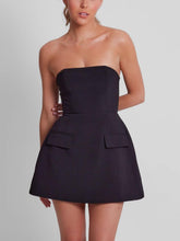 Aurohaya Neckline Ultimate Strapless Dress Black