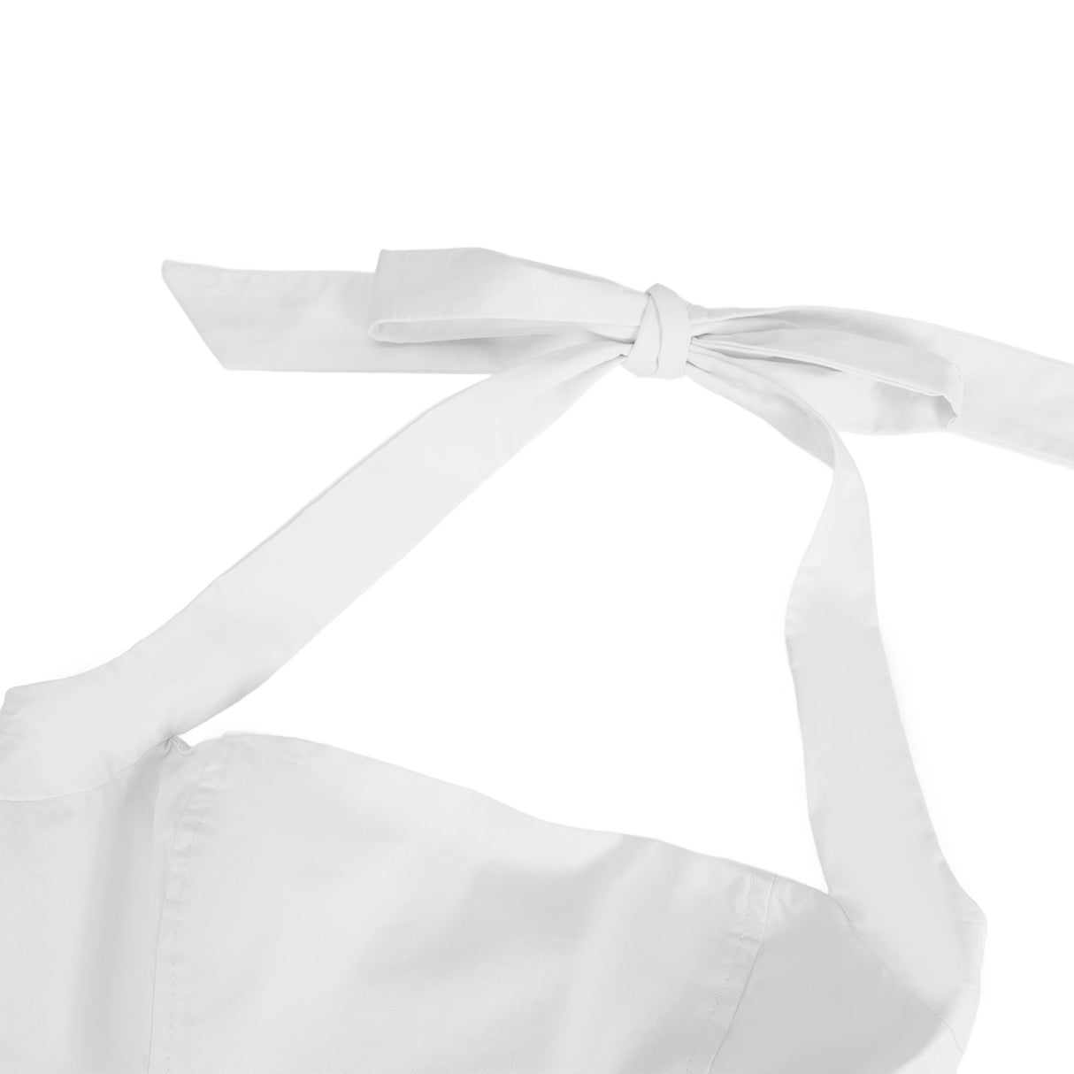 Aurohaya Eponine White Layered Flared Hem Midi Dress
