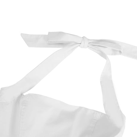 Aurohaya Eponine White Layered Flared Hem Midi Dress