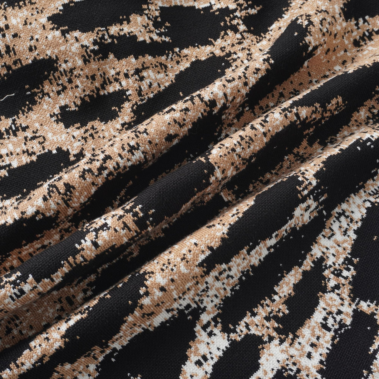 Aurohaya Lucie Brown Leopard Knit Mini Dress