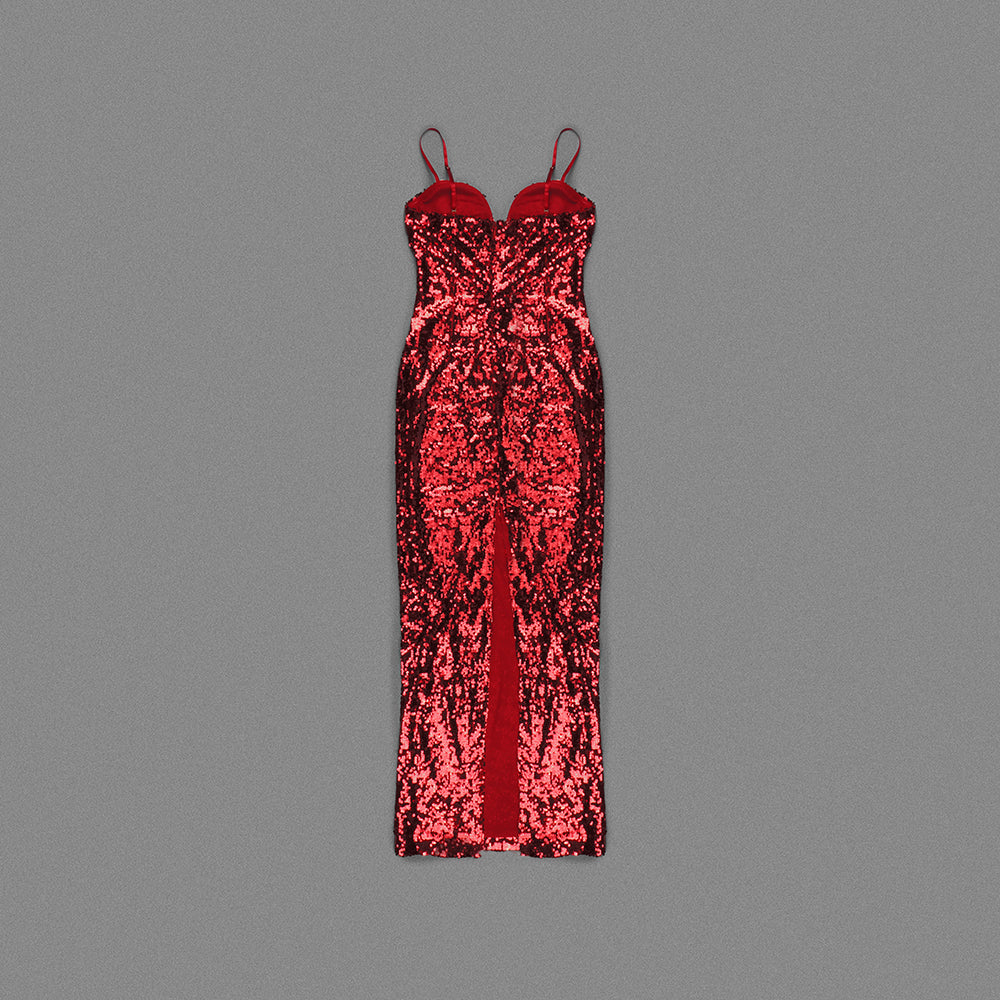 Aurohaya Bérangère Sequin Maxi Dress
