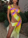 Gradient Cutout Dress