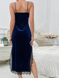 Velvet Lace Sling Nightdress