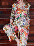 Forest Printed Long-sleeved Pants Two-piece Home Wear