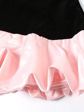 Aurohaya Velvet Tube Top With Bud Mini Dress