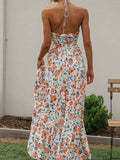 Floral-Print Maxi Dress