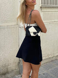 Color Block Tub Top Mini Dress