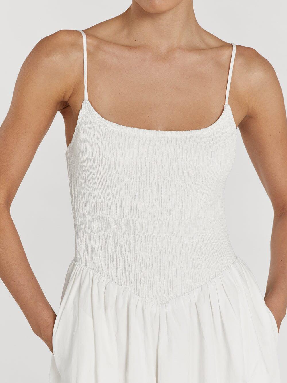 Aurohaya Fashionable Spaghetti Strap Solid Color Slit Midi Dress