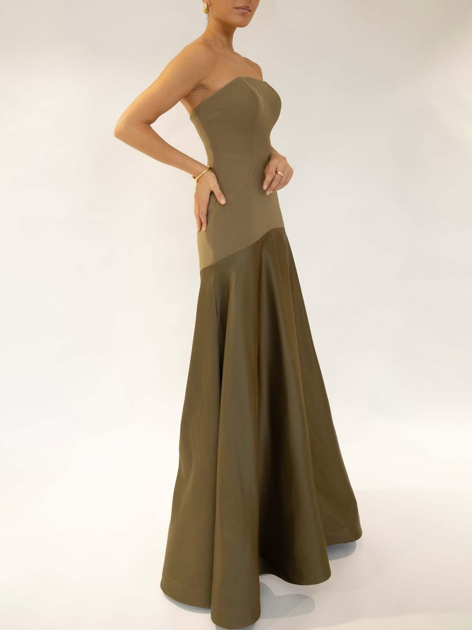 Aurohaya Elegant Satin One-Shoulder A-Line Maxi Dress