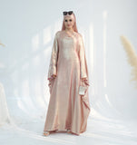 Satin Batwing Long Sleeve with Hijab