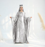 Satin Batwing Long Sleeve with Hijab