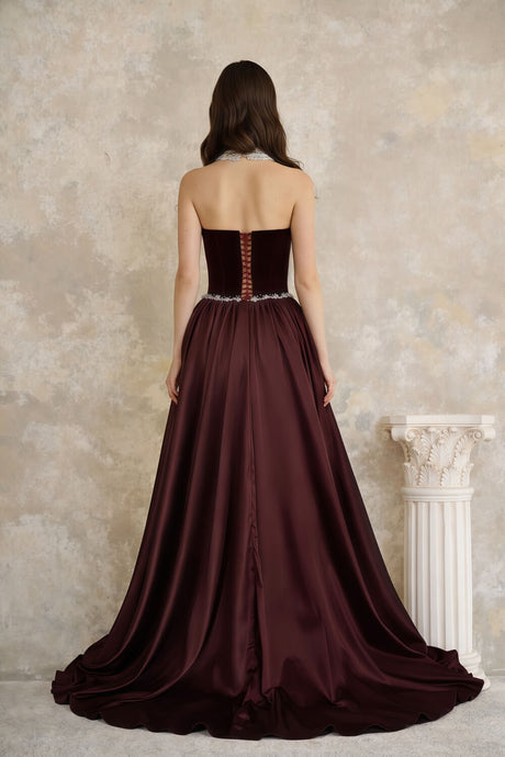 Aurohaya Plénitude Strapless Maxi Dress