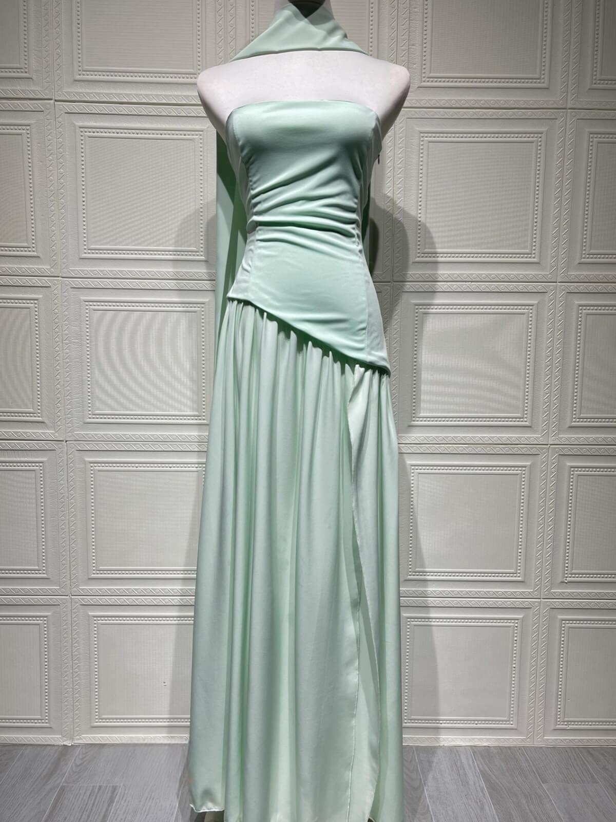 Aurohaya Solène Asymmetrical Maxi Gown