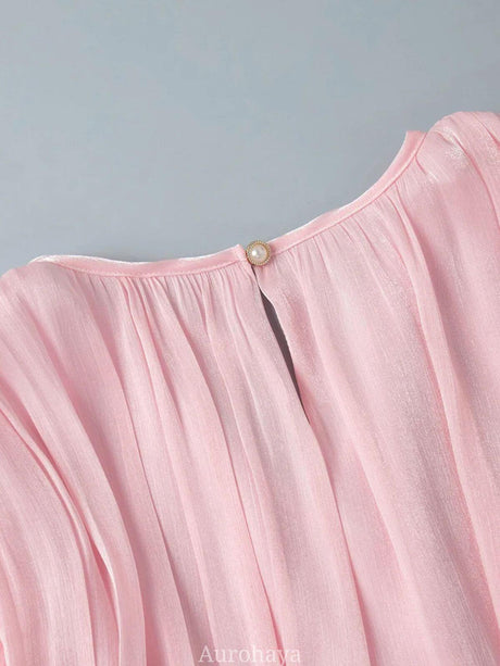 Aurohaya Avelisse Draped Mini Dress