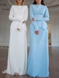 Waist Belt Design Maxi Dress Set