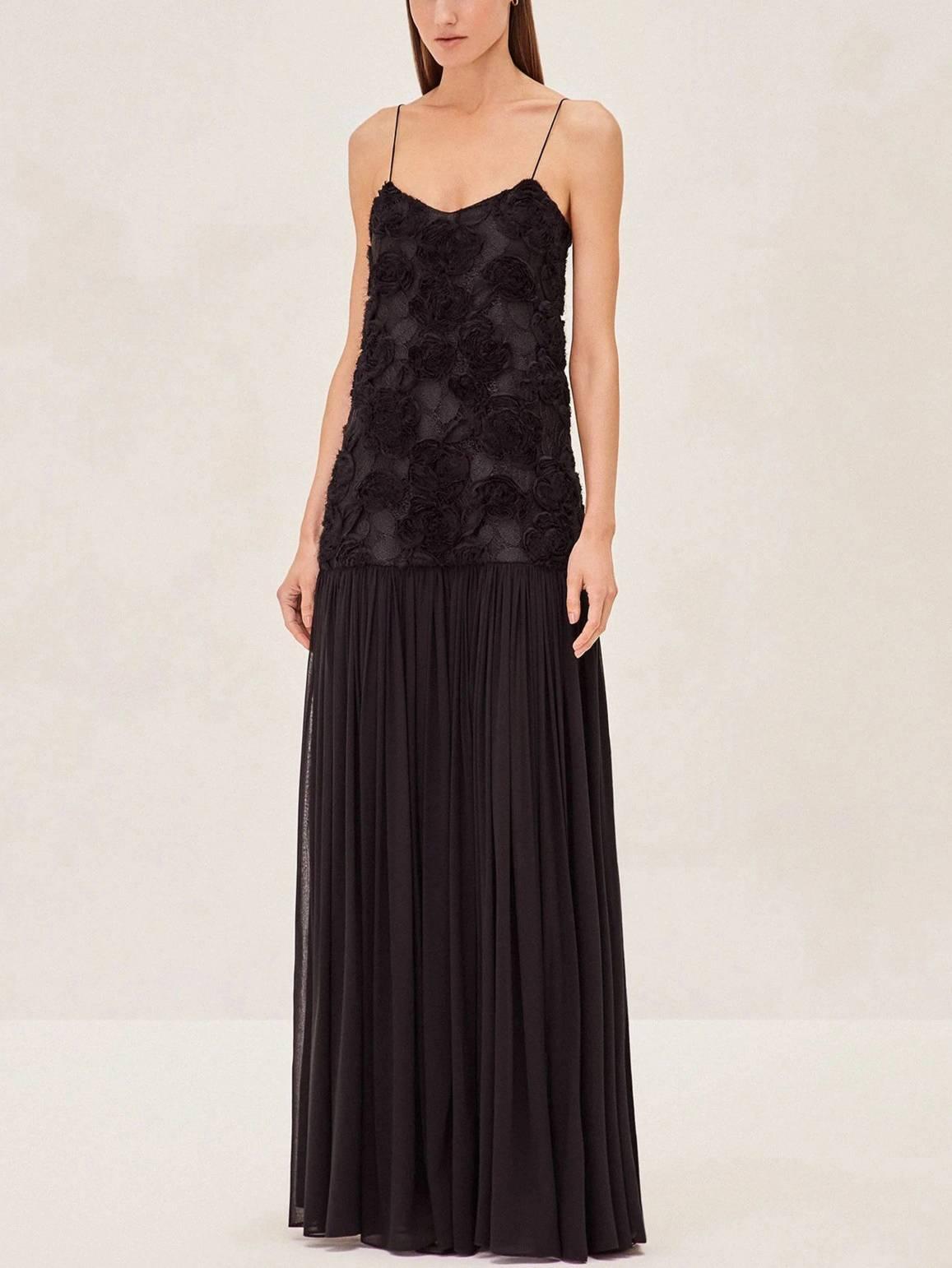 Aurohaya Three-dimensional Flower Splicing Sling Dress