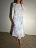 Velvet Sequin Fitted Fishtail Dress