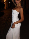 Metal Button Hollow Chest Wrap Long Maxi Dress