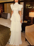 Retro Princess Multi-Layer Maxi Cake Dress
