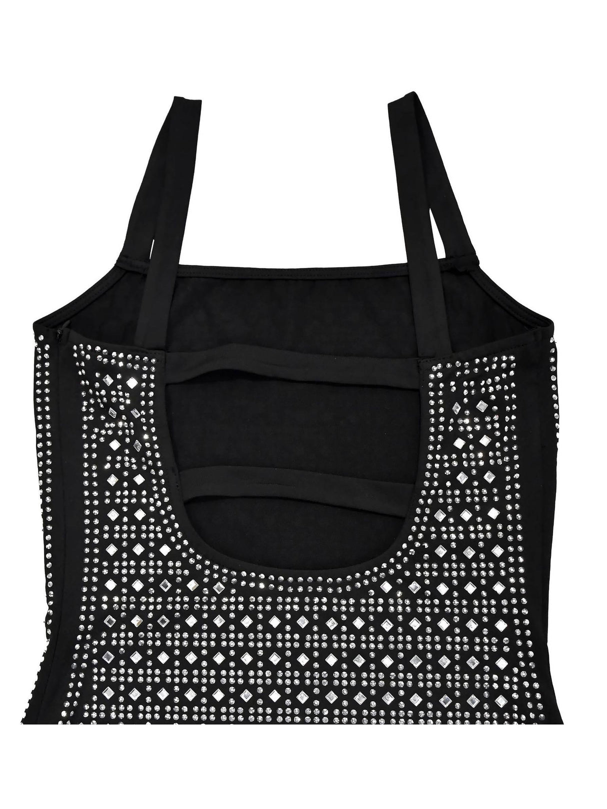 Aurohaya Rhinestone Slim Sling Mini Dress