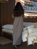 Classic Back Hem Slit Lapel Long Wool Coat