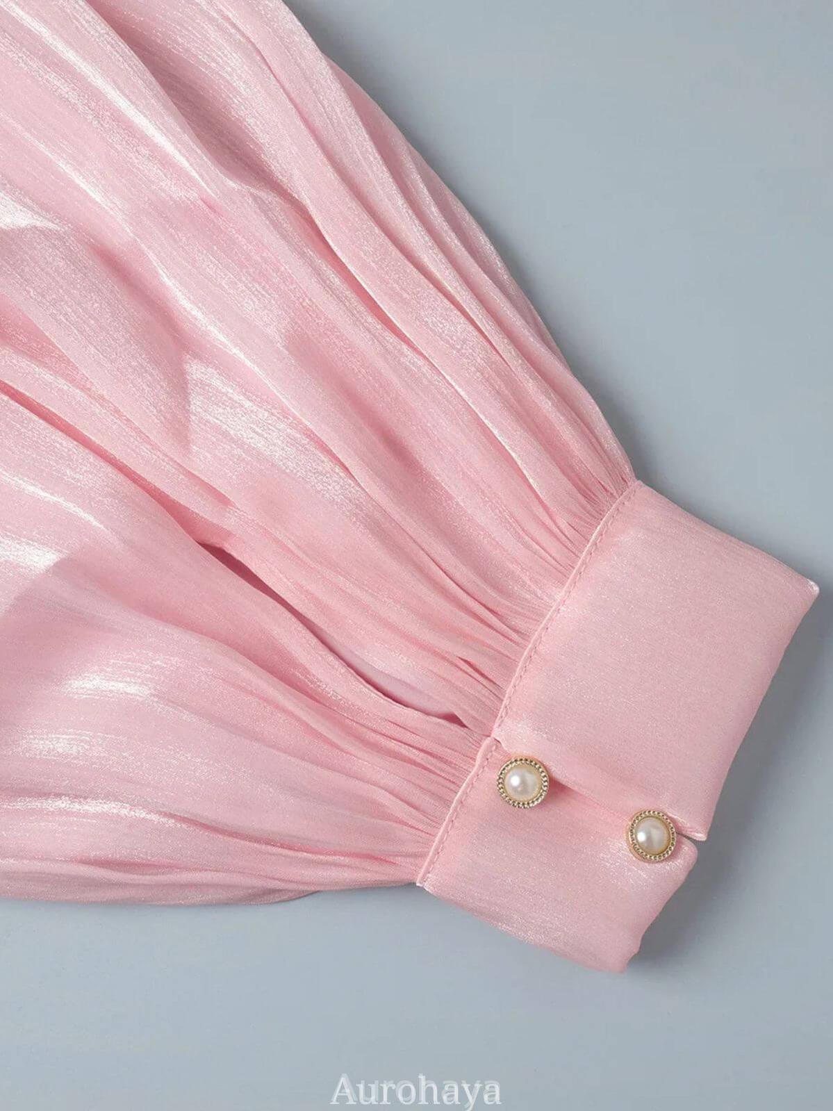 Aurohaya Avelisse Draped Mini Dress