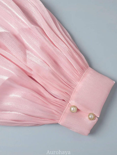 Aurohaya Avelisse Draped Mini Dress