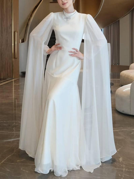 Aurohaya High Waist A- Line Skirt Maxi Dress