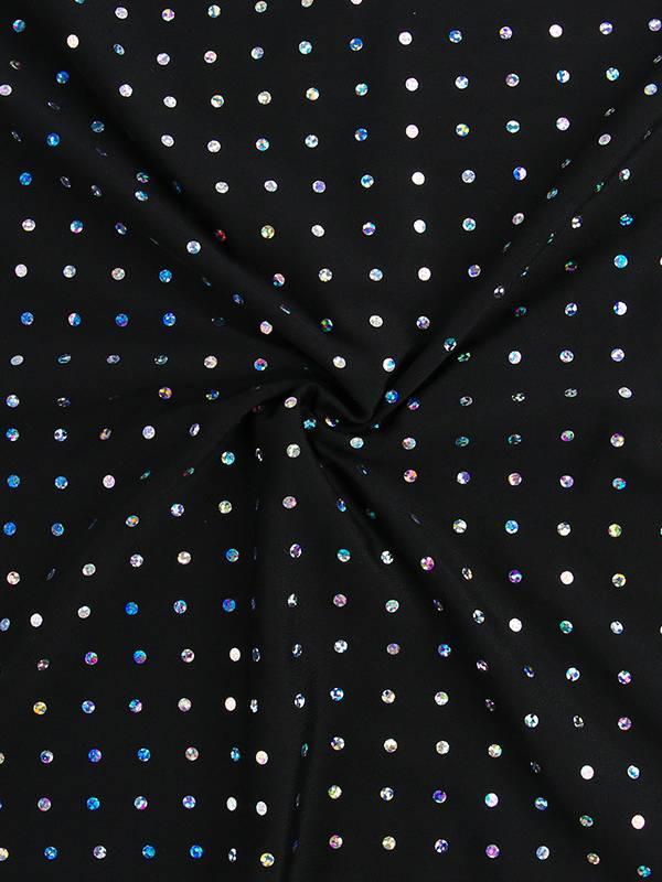 Aurohaya Shimmering Hollow Long Sleeve Dress