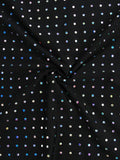Shimmering Hollow Long Sleeve Dress