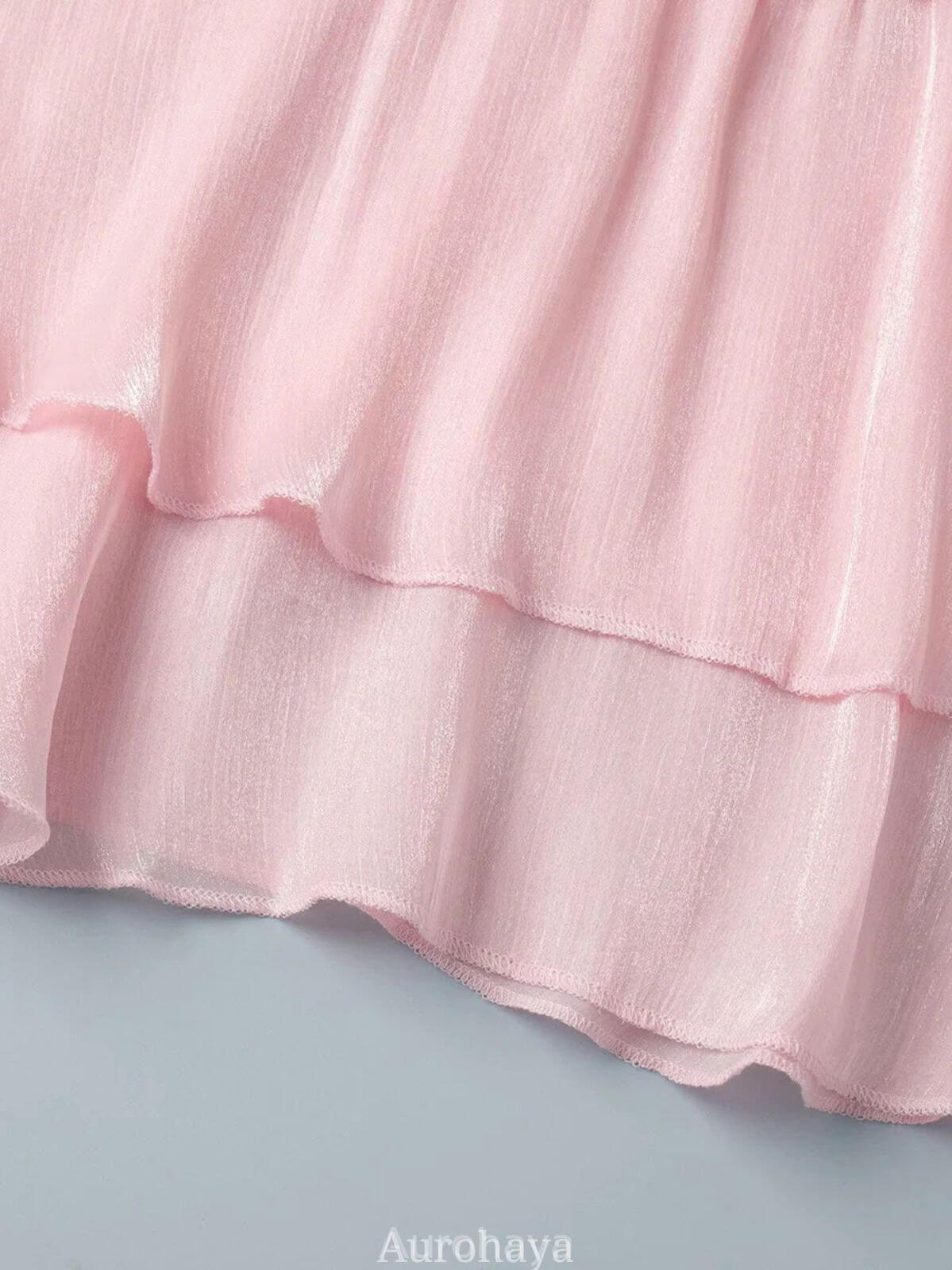 Aurohaya Avelisse Draped Mini Dress