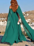 Tube Top Shawl Design Pleated Maxi Dress