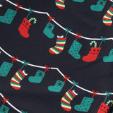 Black Christmas Light Bulb Fmalily Matching Pajamas Sets (with Pet's dog clothes)
