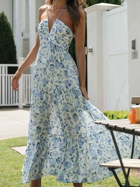 Aurohaya Floral-Print Maxi Dress